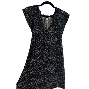GAP Black and White Floral Mini Dress
